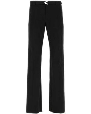 McQueen Straight Trousers - Black