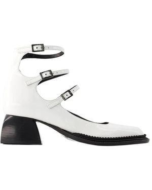 NODALETO Bulla London Court Shoes - White