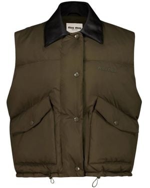Miu Miu Waistcoats - Green