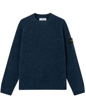 Stone Island Round-Neck Knitwear - Blu