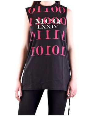 McQueen Sleeveless Tops - Black