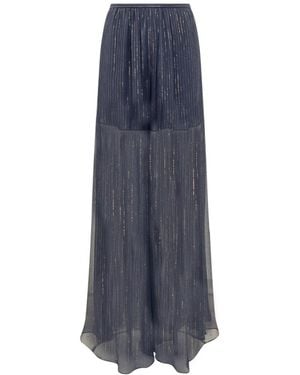Rochas Wide Trousers - Blue