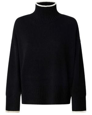 Pinko Truien & Vesten ,Zwart ,Wol Falkland Sweater