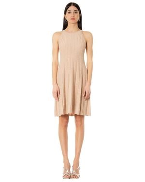 D.exterior Kleedjes ,Polyester Abito Corto - Naturel