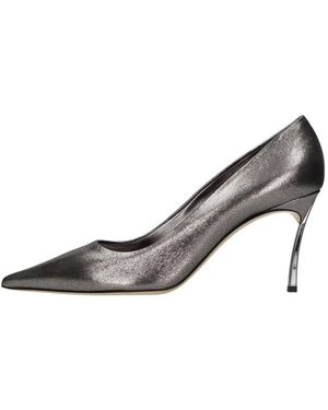 Casadei Superblade Leder-Pumps - Grau