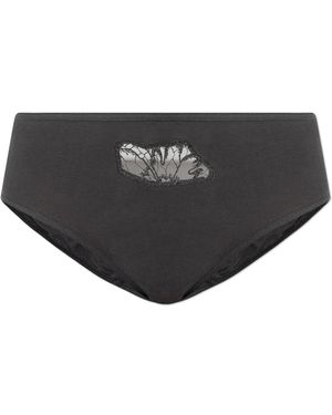 Hanro Ondergoed ,Grijs ,Katoen Katoenen Briefs - Zwart