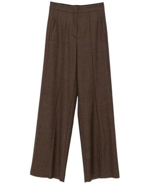 The Seafarer Wide Trousers - Brown