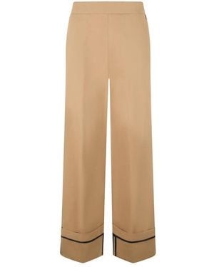 Herno Wide Trousers - Neutro