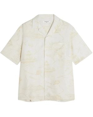 Maison Kitsuné Short Sleeve Shirts - White
