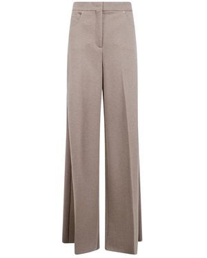 Max Mara Broeken ,Wol Mxm Ugola Tailored Broeken - Bruin