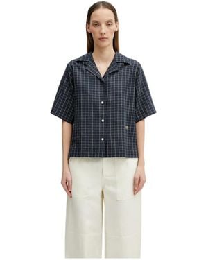Wales Bonner London Bowling Shirt - Blauw