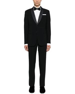 Giorgio Armani Single Breasted Suits - Black