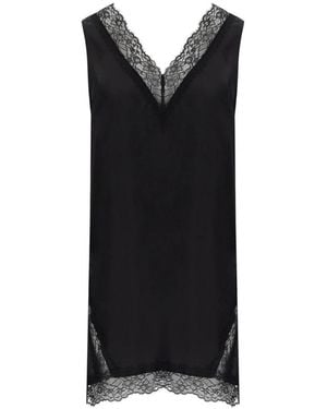 Marella Silk Costone Top - Zwart