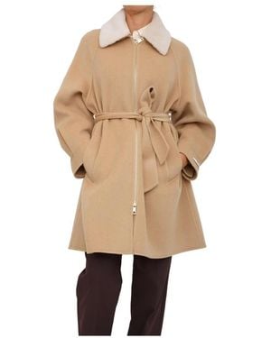 Marella Belted Coats - Neutro