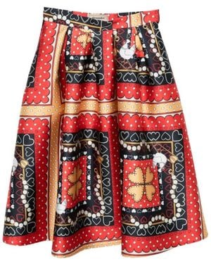 ALESSANDRO ENRIQUEZ Midi Skirts - Red