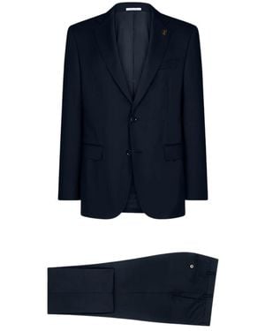 Pal Zileri Single Breasted Suits - Blue