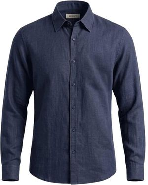 40weft Overhemden ,Blauw ,Casual Overhemden