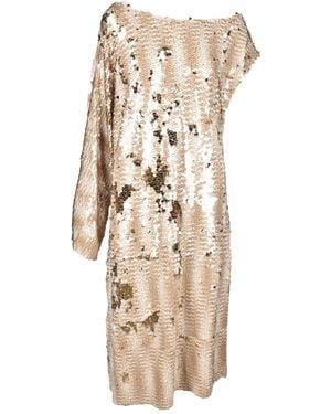 Erika Cavallini Semi Couture Party Dresses - Natural