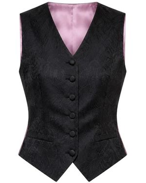 Dolce & Gabbana Jassen ,Zwart ,Polyester Gekleed Gilet