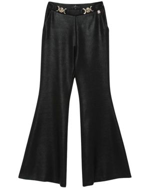 Babylon Wide Trousers - Nero