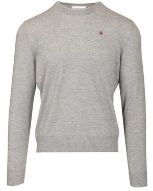 McQueen Round-Neck Knitwear - Gris