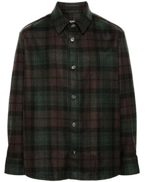 A.P.C. Casual Shirts - Black