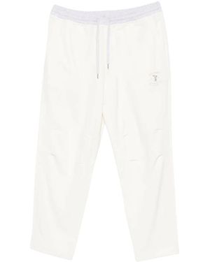 Brunello Cucinelli Track Pants Met Borduurwerk - Wit