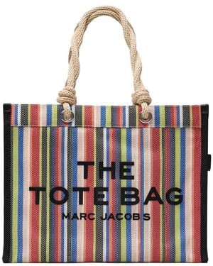 Marc Jacobs Die Gestreifte Netz-Großformat-Tasche - Rot