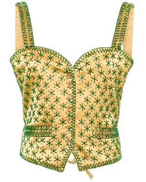 Bode Sleeveless Tops - Yellow