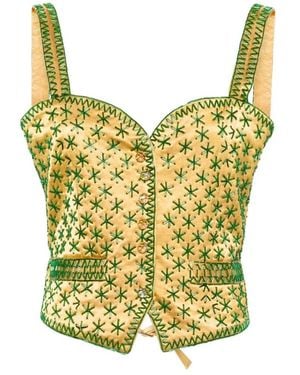 Bode Sleeveless Tops - Yellow