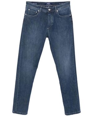 Barba Napoli Slim-Fit Jeans - Azul