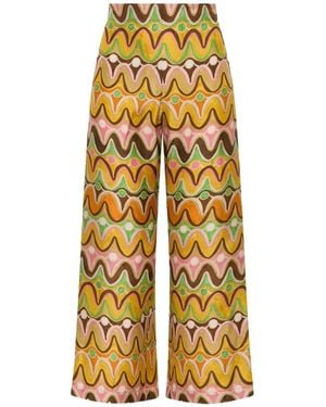Maliparmi Wide Trousers - Amarillo