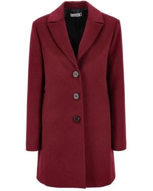 Please Single-Breasted Coats - Rosso