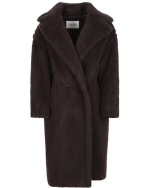 Max Mara Double-Breasted Coats - Negro