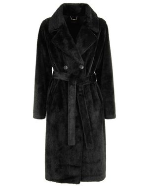 Seventy Jassen ,Zwart ,Leer Fur Trench
