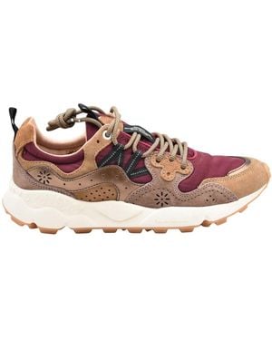 Flower Mountain Schoenen ,Rood ,Leer Yamano 3 - Roze