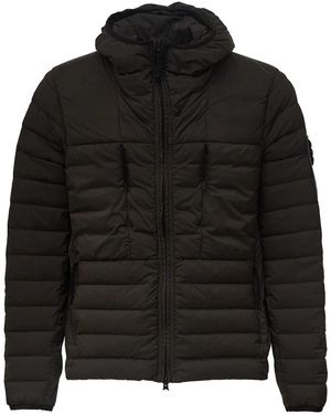Stone Island Seamless Tunnel Nylon Down-Tc Puffer Jas - Zwart