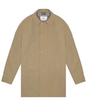 Aquascutum Single-Breasted Coats - Natural