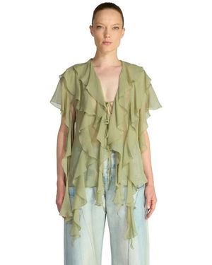 Erika Cavallini Semi Couture Blouses - Green