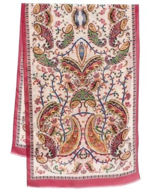 Etro Accessoires ,Veelkleurig ,Katoen Foulard Stampados - Roze