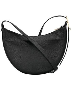 Longchamp Le Foulonné Bolso Bandolera S Cuero - Zwart