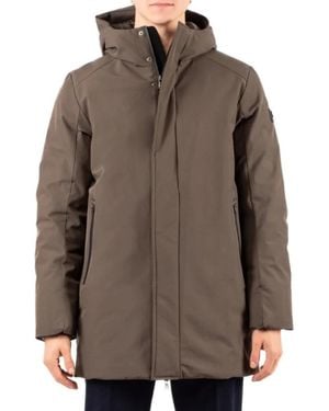 Canadian Jassen ,Zwart ,Leer Giubbotto - Bruin