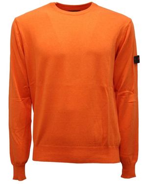 Peuterey Round-Neck Knitwear - Orange