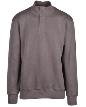 Herno Strickoberteil Mit Nylon-Einsätzen - Grau