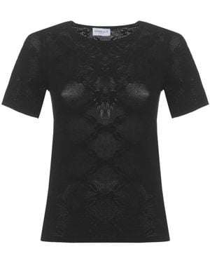 Marella Round-Neck Knitwear - Negro