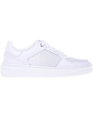 Baldinini Perforated Leather Trainer - Weiß