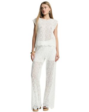 Imperial Wide Trousers - White