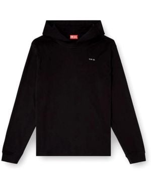 DIESEL Hoodies & Sweatvesten ,Zwart ,Hoodies