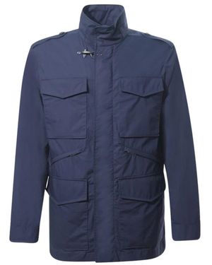 Fay Jassen ,Blauw ,Katoen Field Jacket