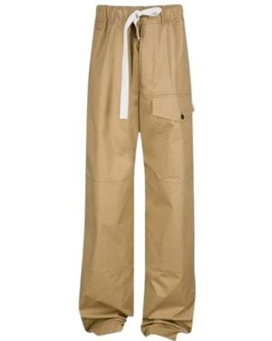 Dries Van Noten Wide Trousers - Natural